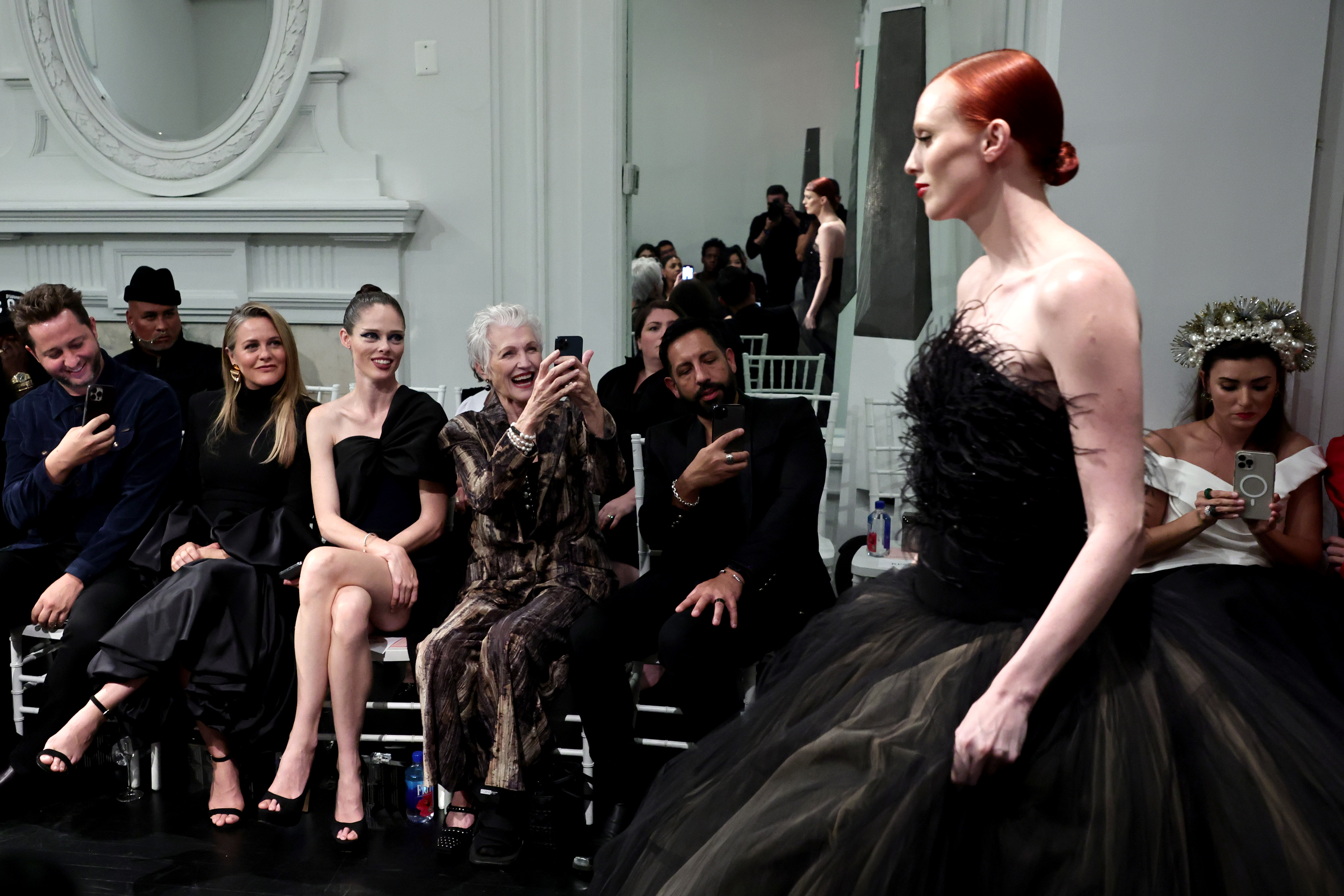  Alicia Silverstone, Coco Rocha and Maye Musk attend the Christian Siriano Spring/Summer 2023 NYFW Show at the Elizabeth Collective. 
